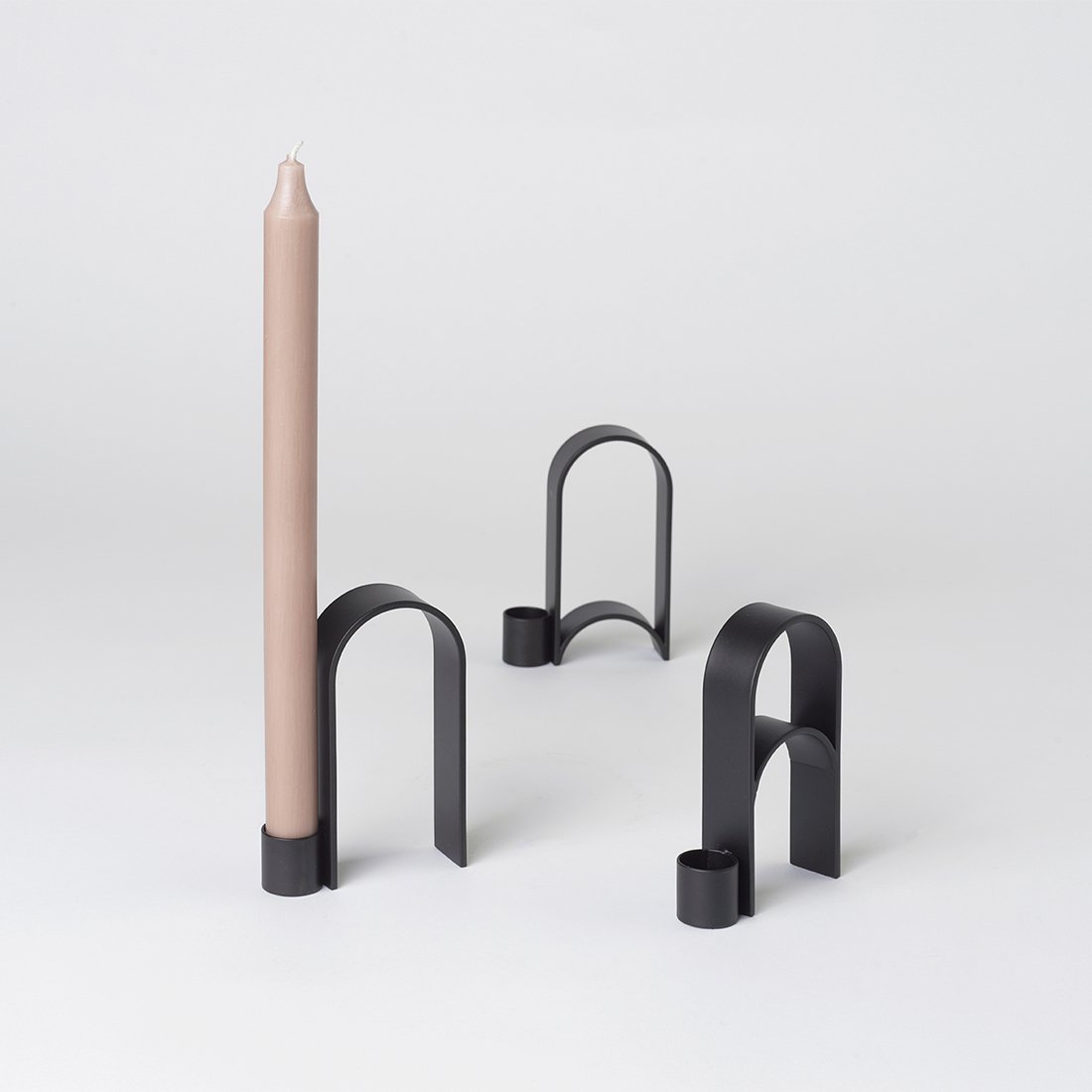 Dam Studio Arch Candleholder Black - Floor Model