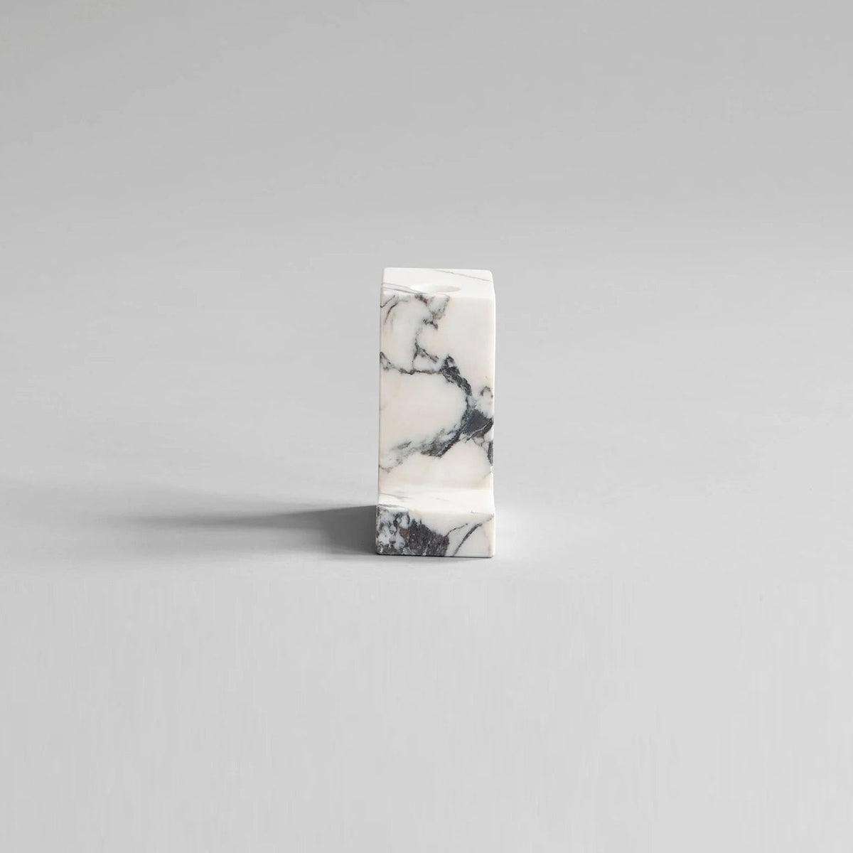 Brick Candle Holder, Tall - Calacatta