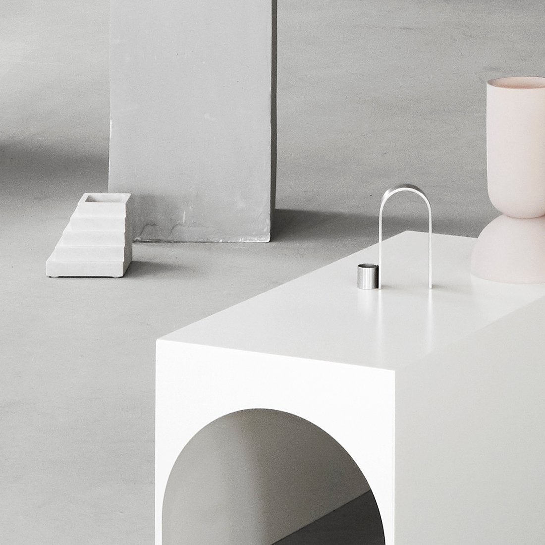 Dam Studio Arch Candleholder Stainless Steel