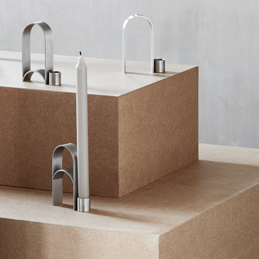 Dam Studio Arch Candleholder Stainless Steel